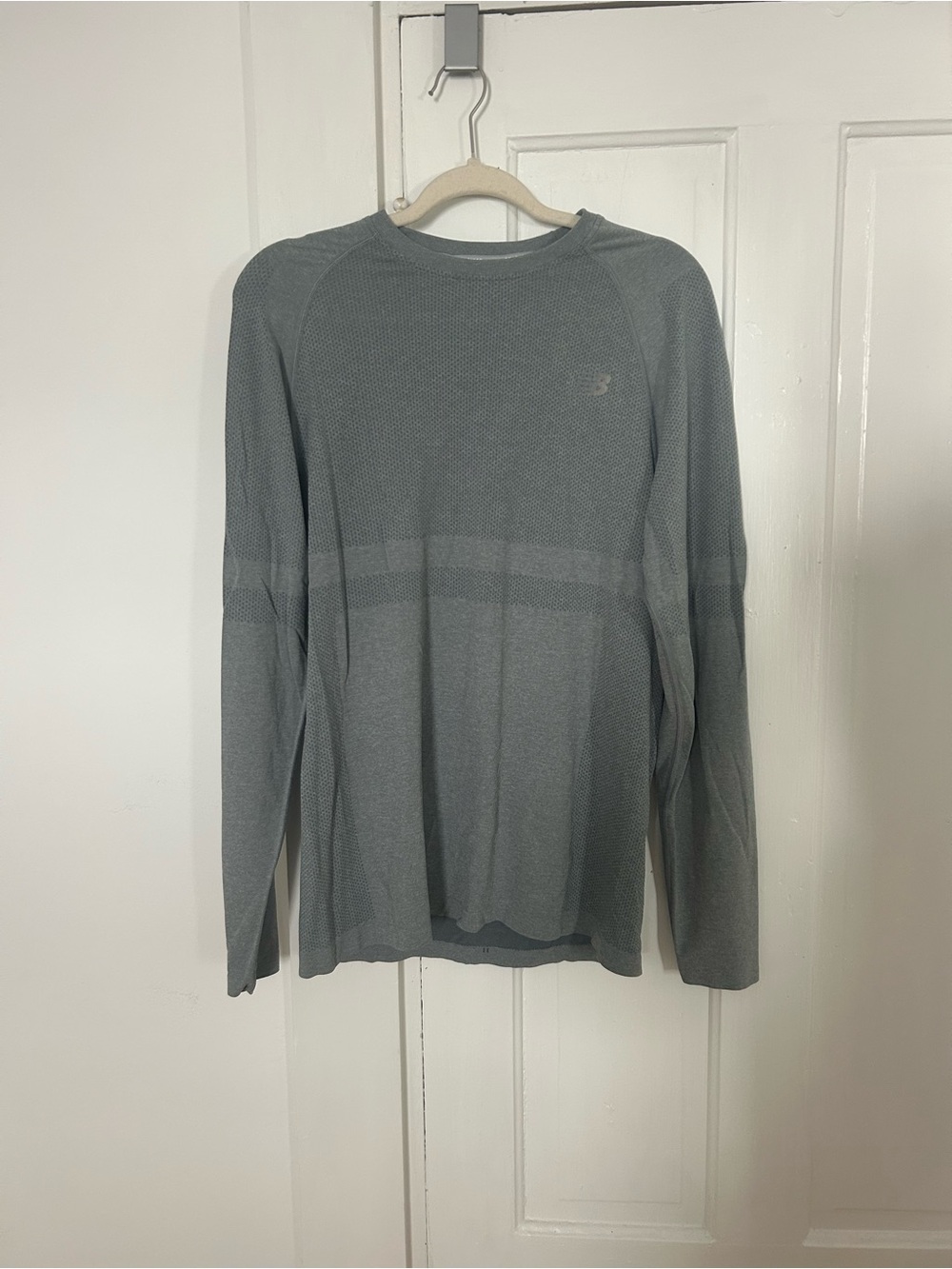 New Balance Gray Long-Sleeve Performance Top